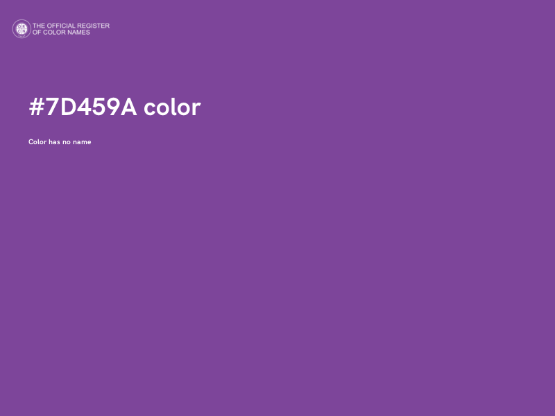 #7D459A color image
