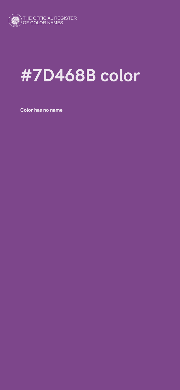 #7D468B color image