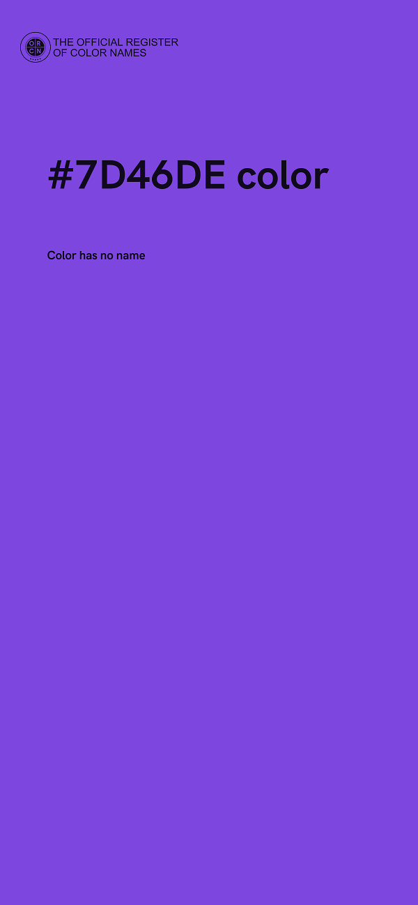 #7D46DE color image