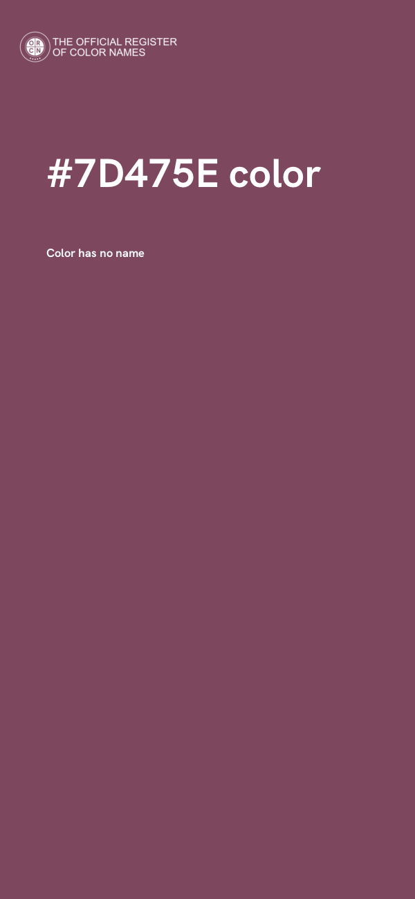 #7D475E color image