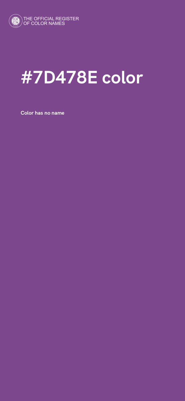 #7D478E color image
