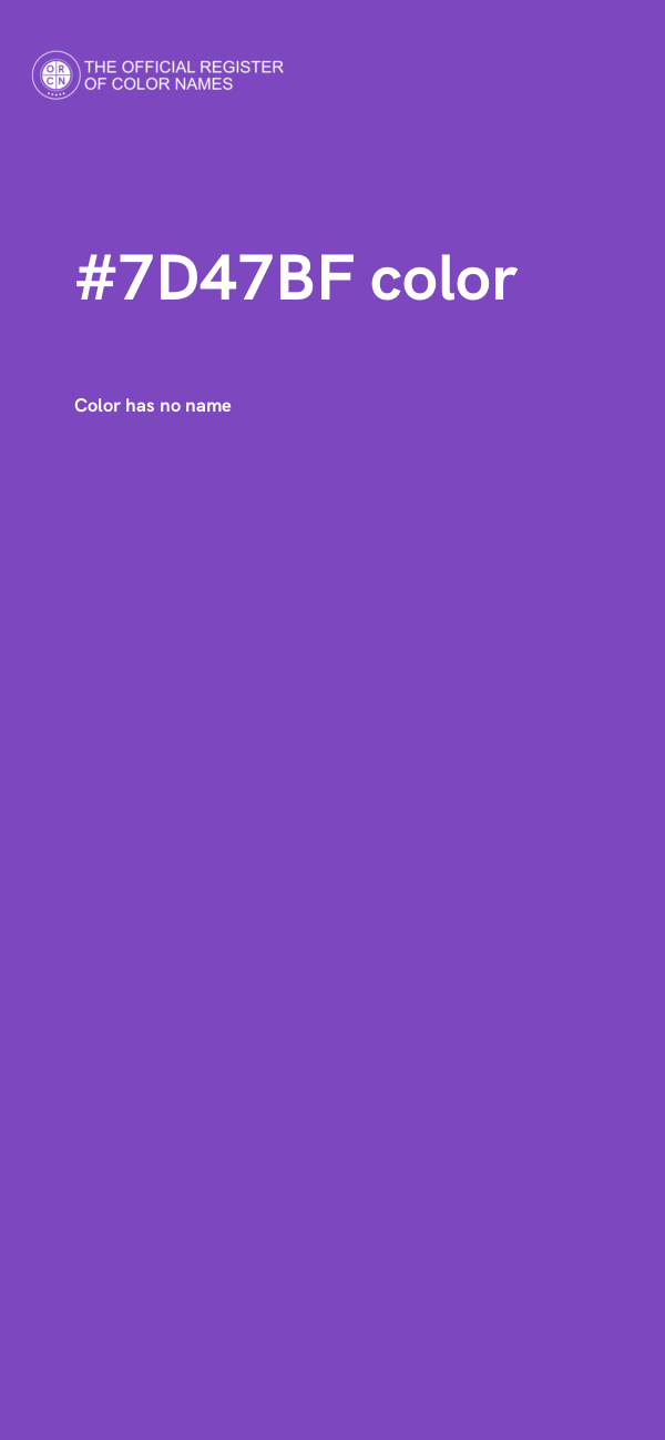 #7D47BF color image