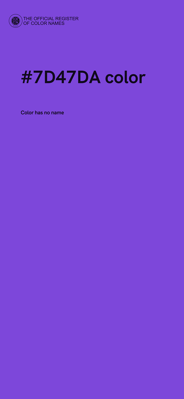 #7D47DA color image