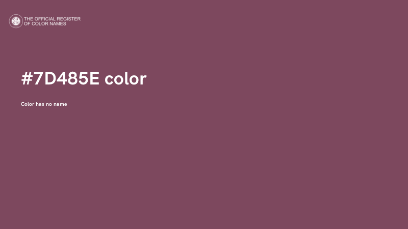 #7D485E color image