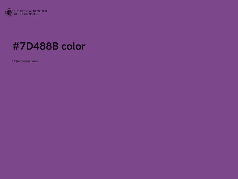 #7D488B color image