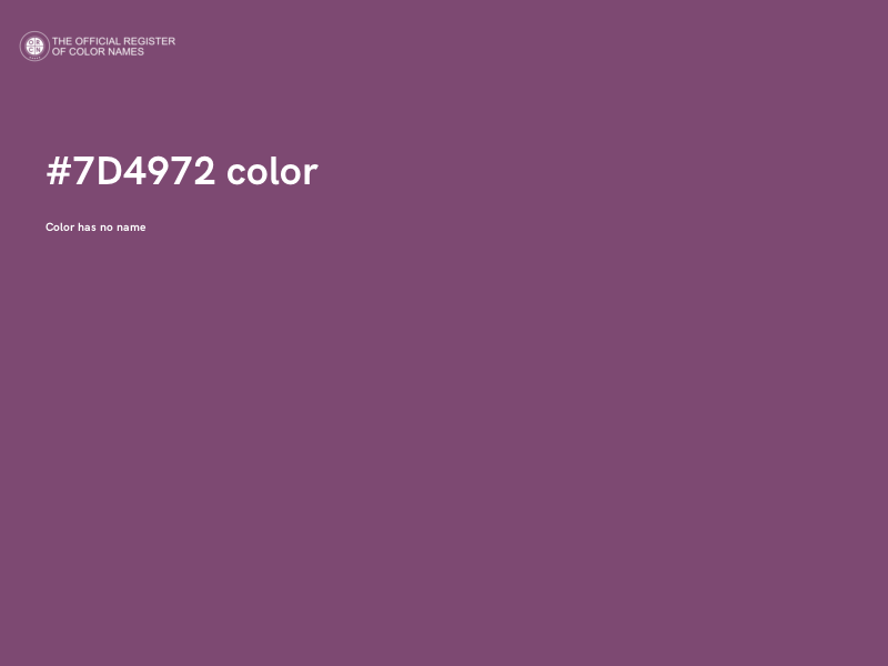 #7D4972 color image