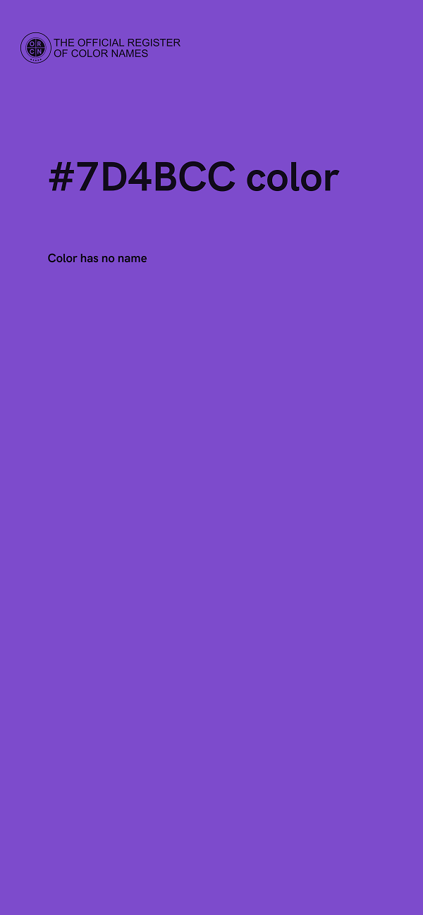 #7D4BCC color image