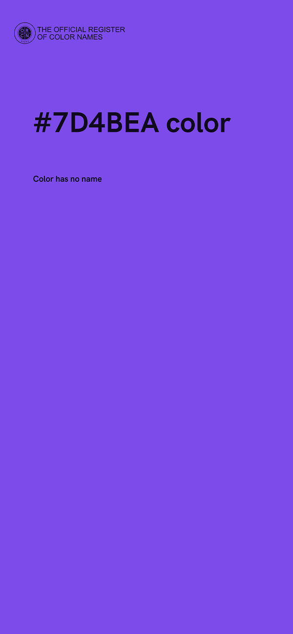 #7D4BEA color image