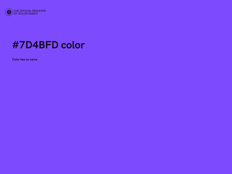 #7D4BFD color image