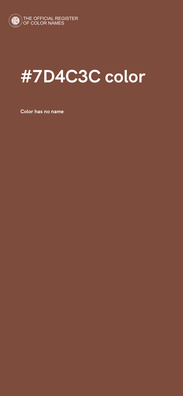 #7D4C3C color image