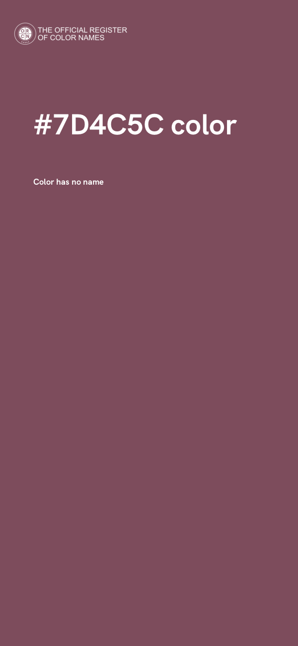 #7D4C5C color image