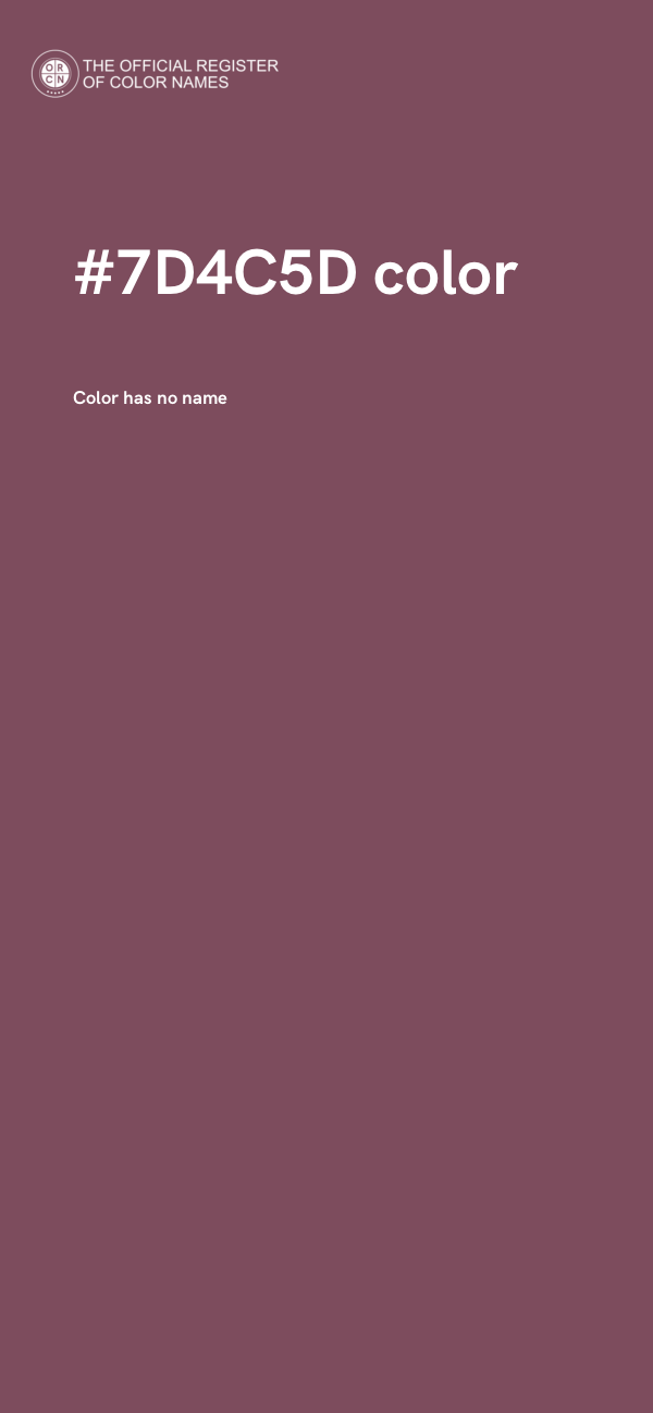 #7D4C5D color image