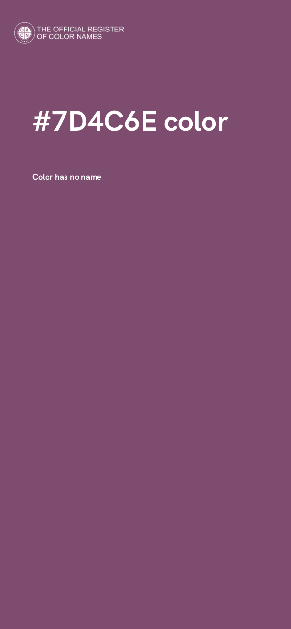 #7D4C6E color image