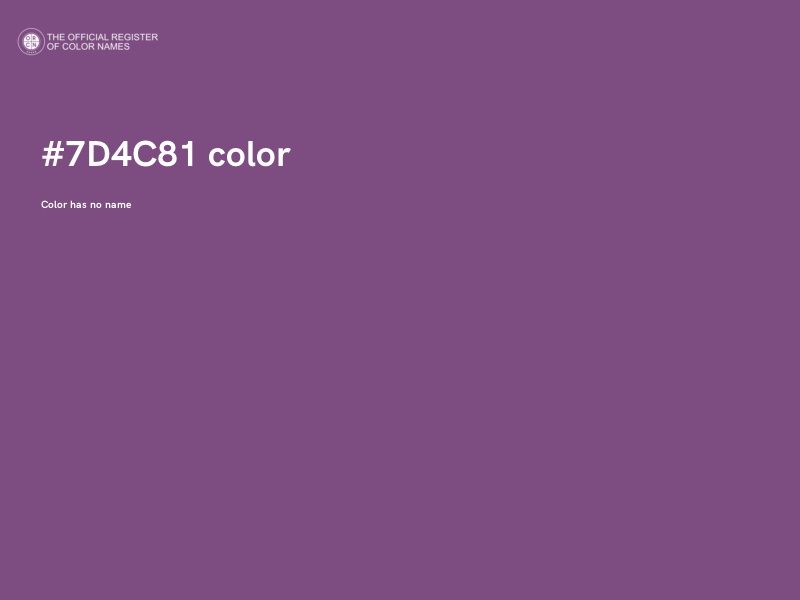 #7D4C81 color image