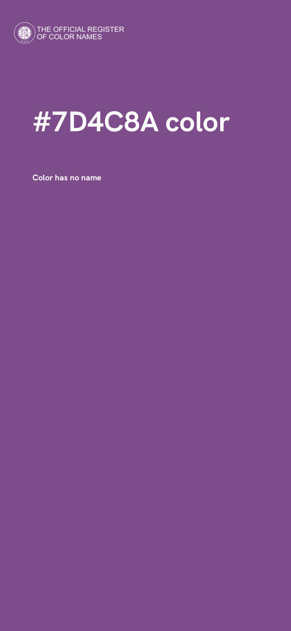 #7D4C8A color image