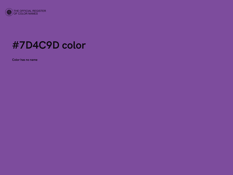 #7D4C9D color image