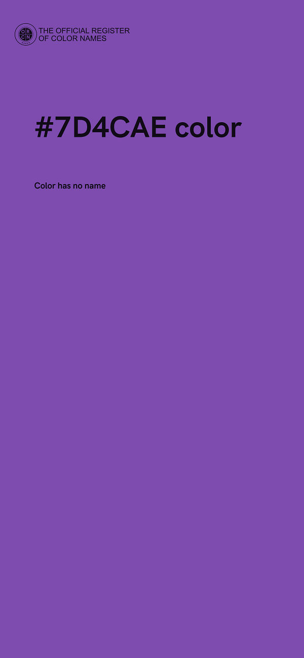 #7D4CAE color image