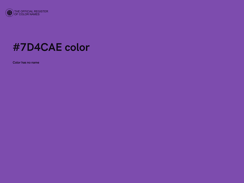 #7D4CAE color image