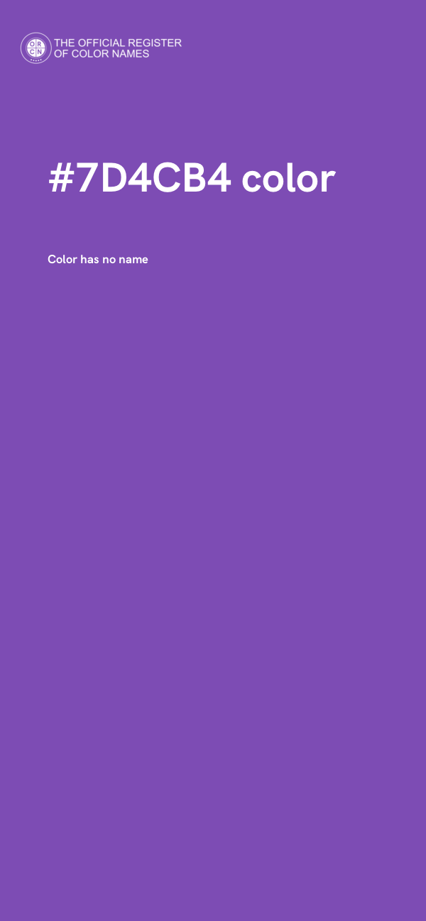 #7D4CB4 color image