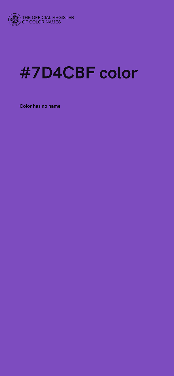 #7D4CBF color image