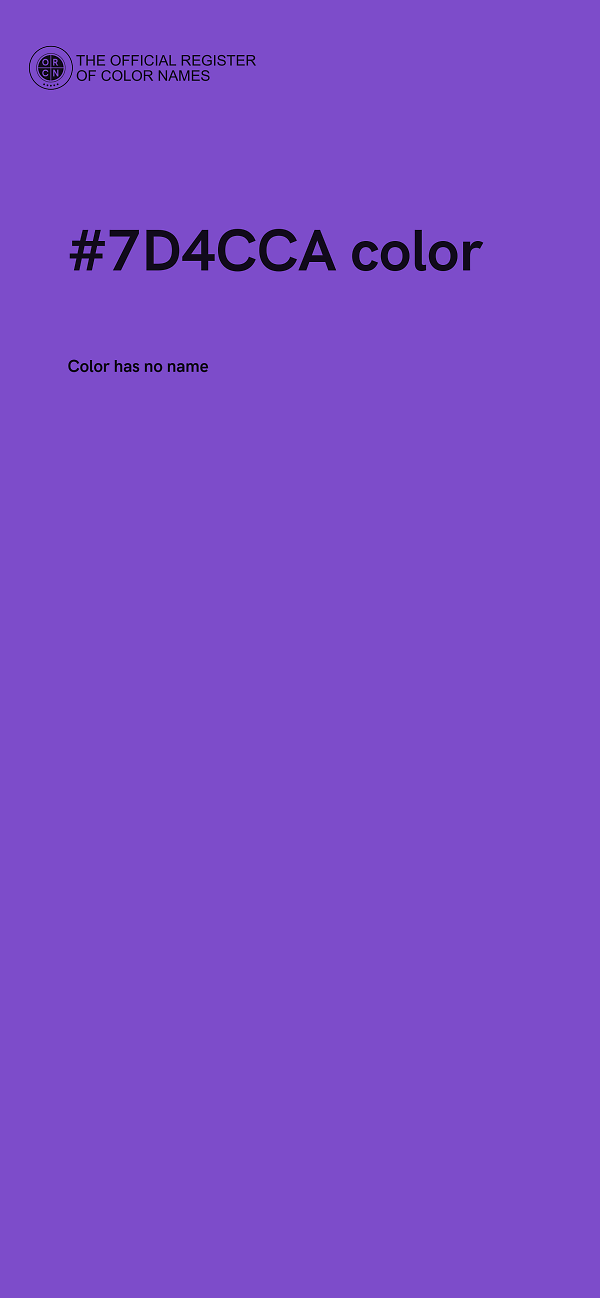 #7D4CCA color image