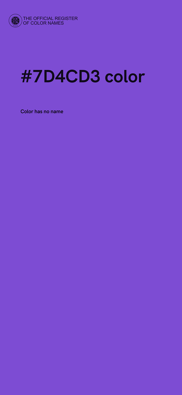 #7D4CD3 color image