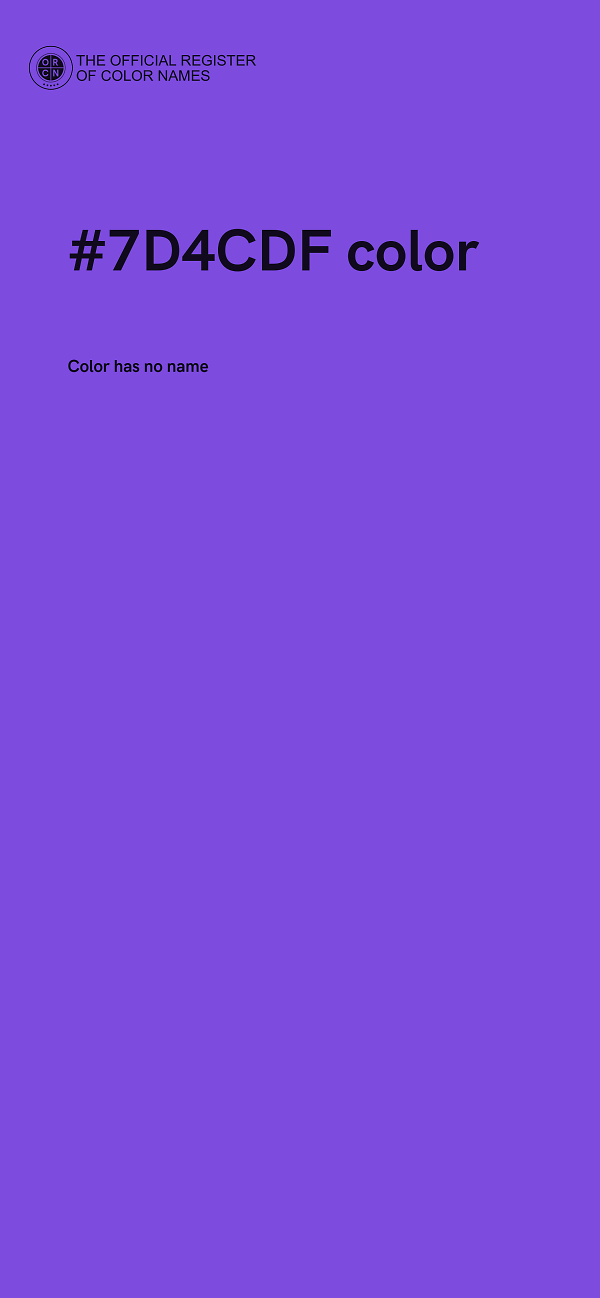 #7D4CDF color image