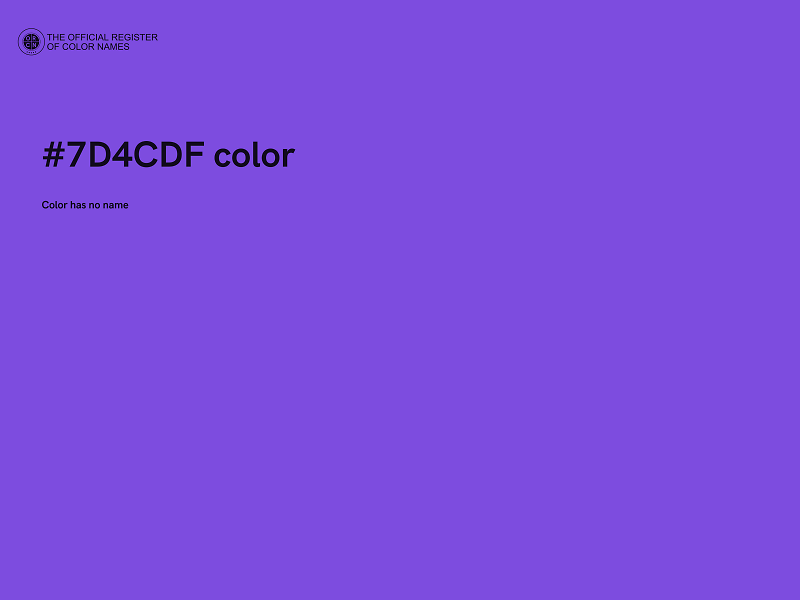 #7D4CDF color image