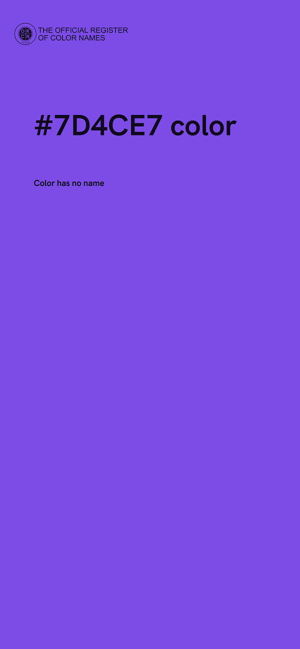 #7D4CE7 color image