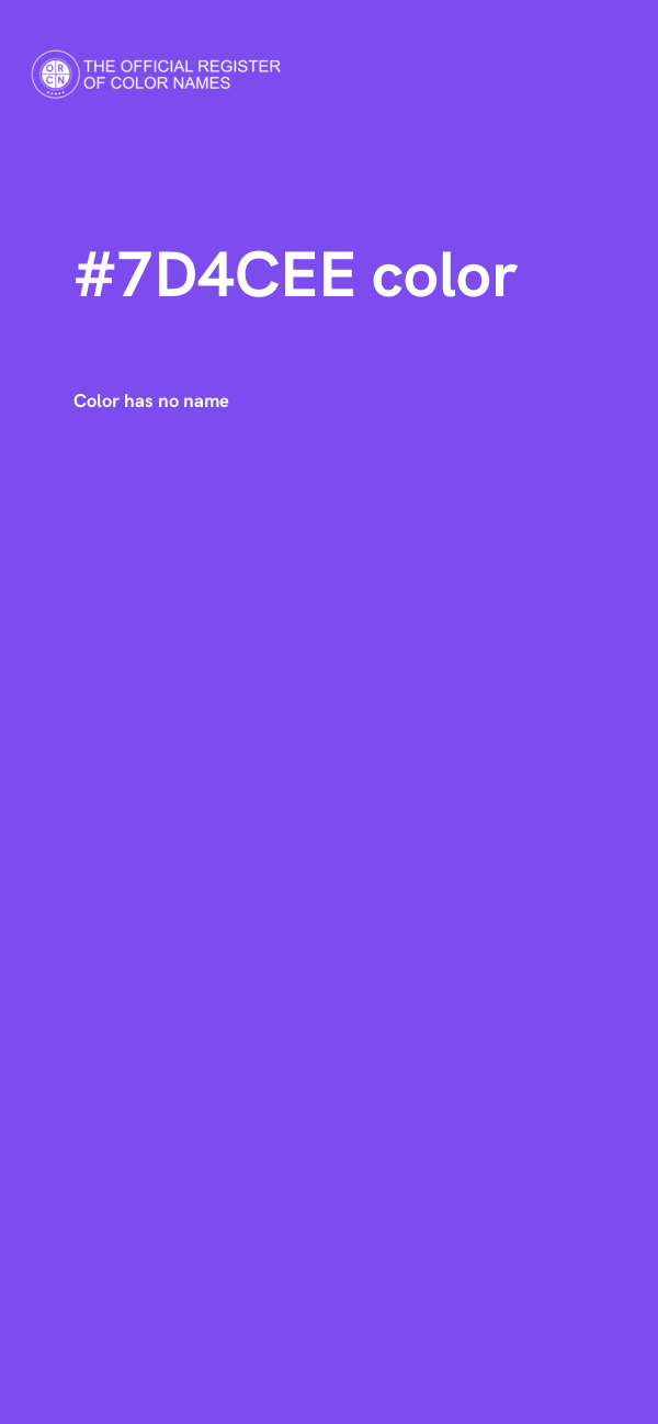 #7D4CEE color image