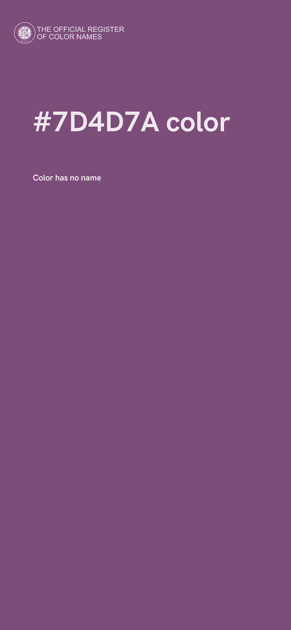 #7D4D7A color image