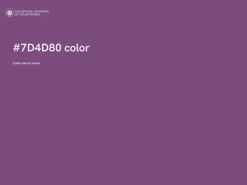 #7D4D80 color image