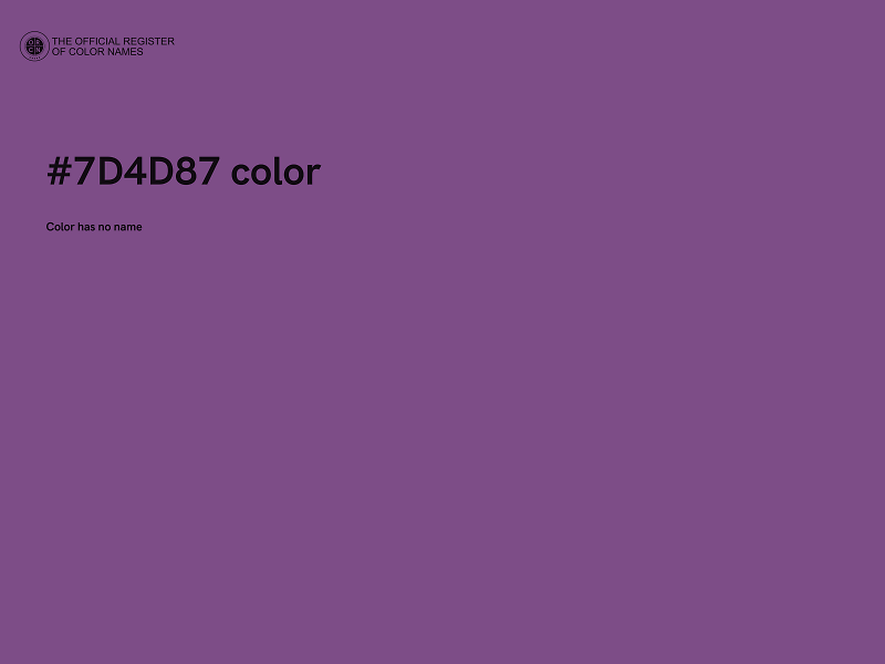 #7D4D87 color image