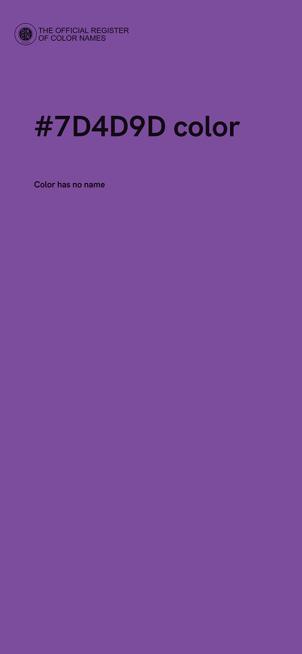 #7D4D9D color image