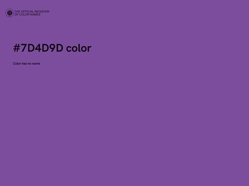 #7D4D9D color image