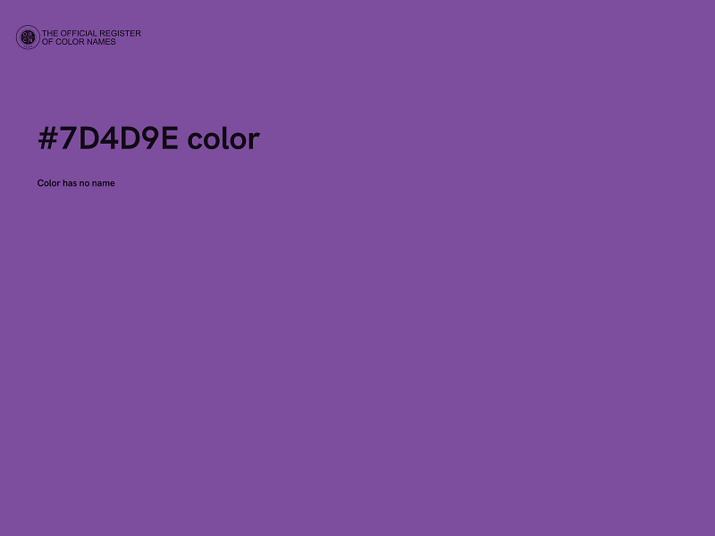 #7D4D9E color image