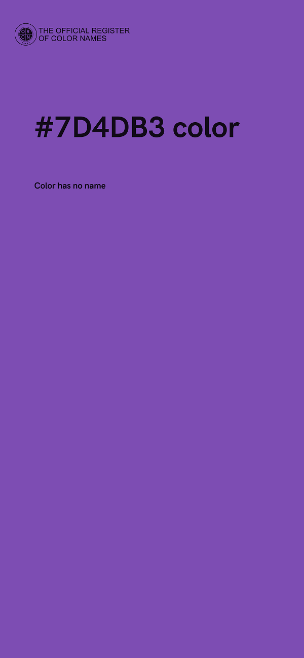 #7D4DB3 color image