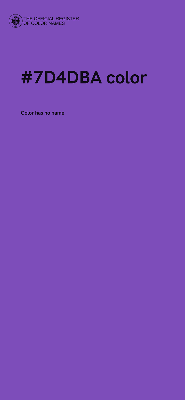 #7D4DBA color image