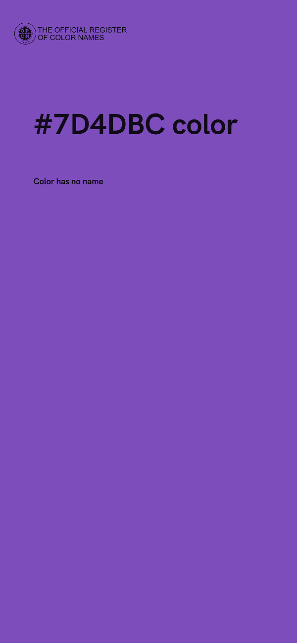 #7D4DBC color image