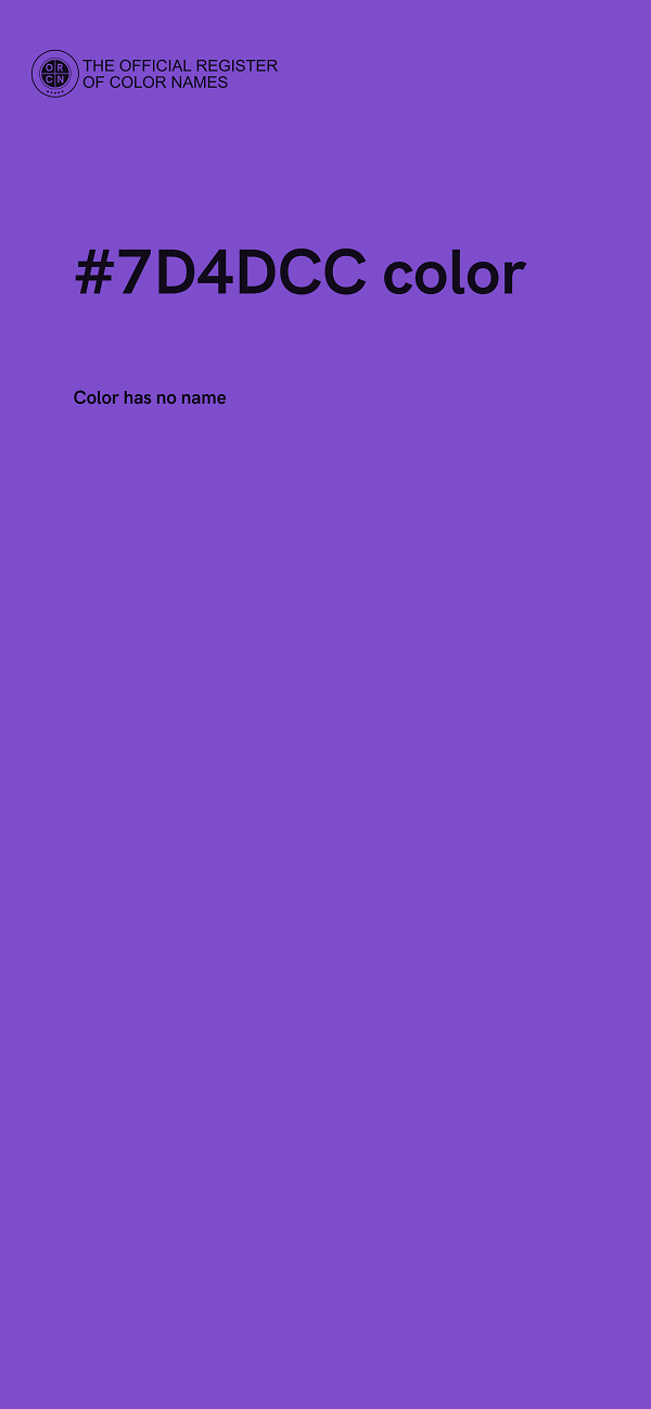 #7D4DCC color image