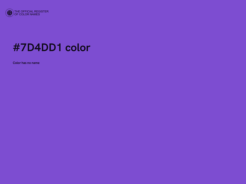 #7D4DD1 color image