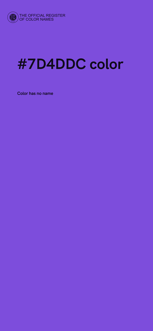 #7D4DDC color image