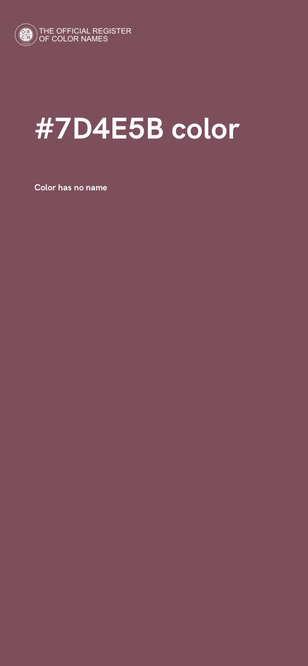 #7D4E5B color image