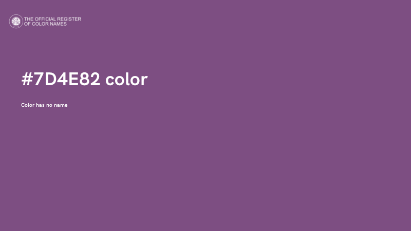 #7D4E82 color image