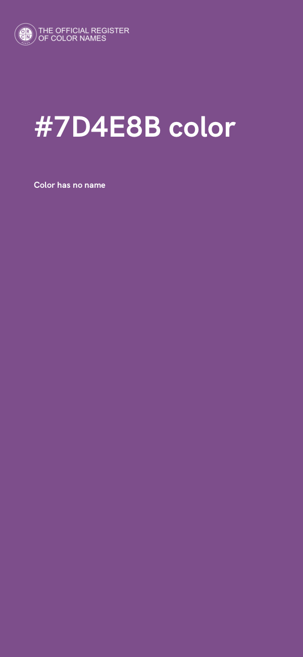 #7D4E8B color image