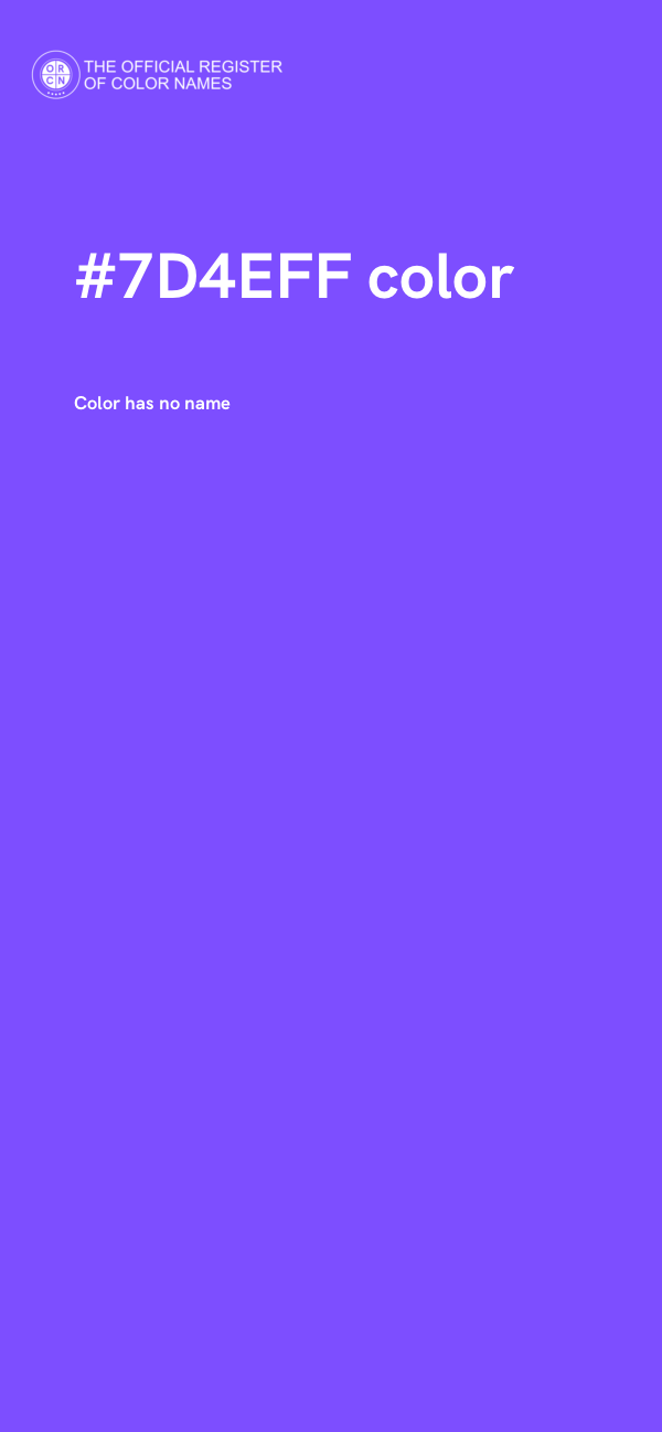 #7D4EFF color image