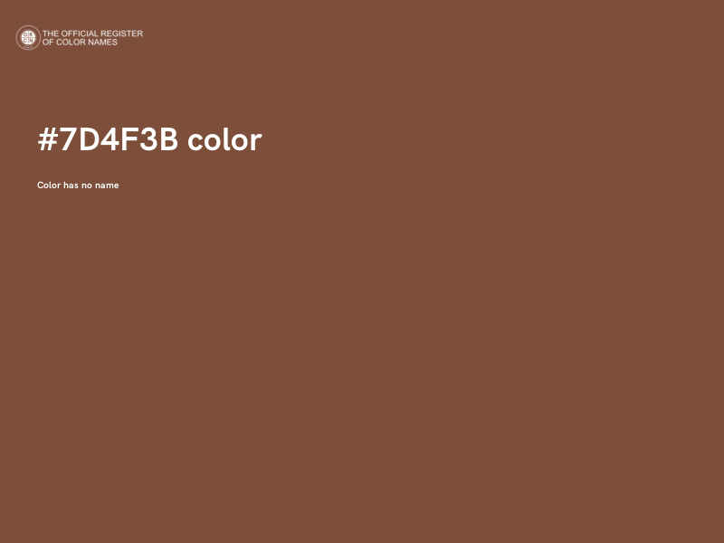 #7D4F3B color image