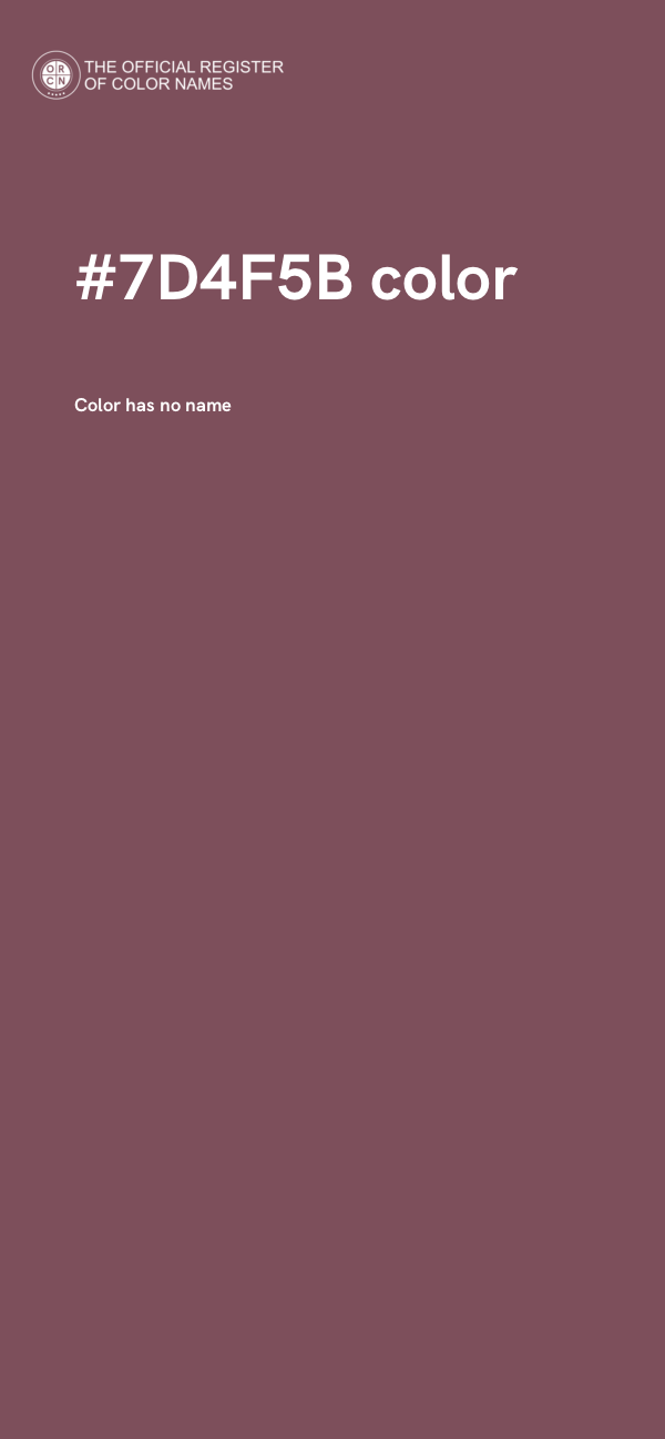 #7D4F5B color image