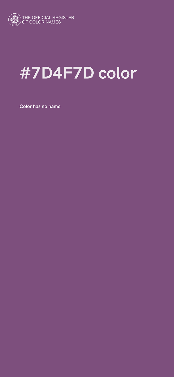 #7D4F7D color image