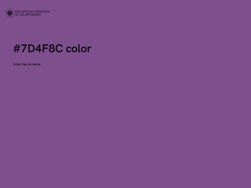 #7D4F8C color image